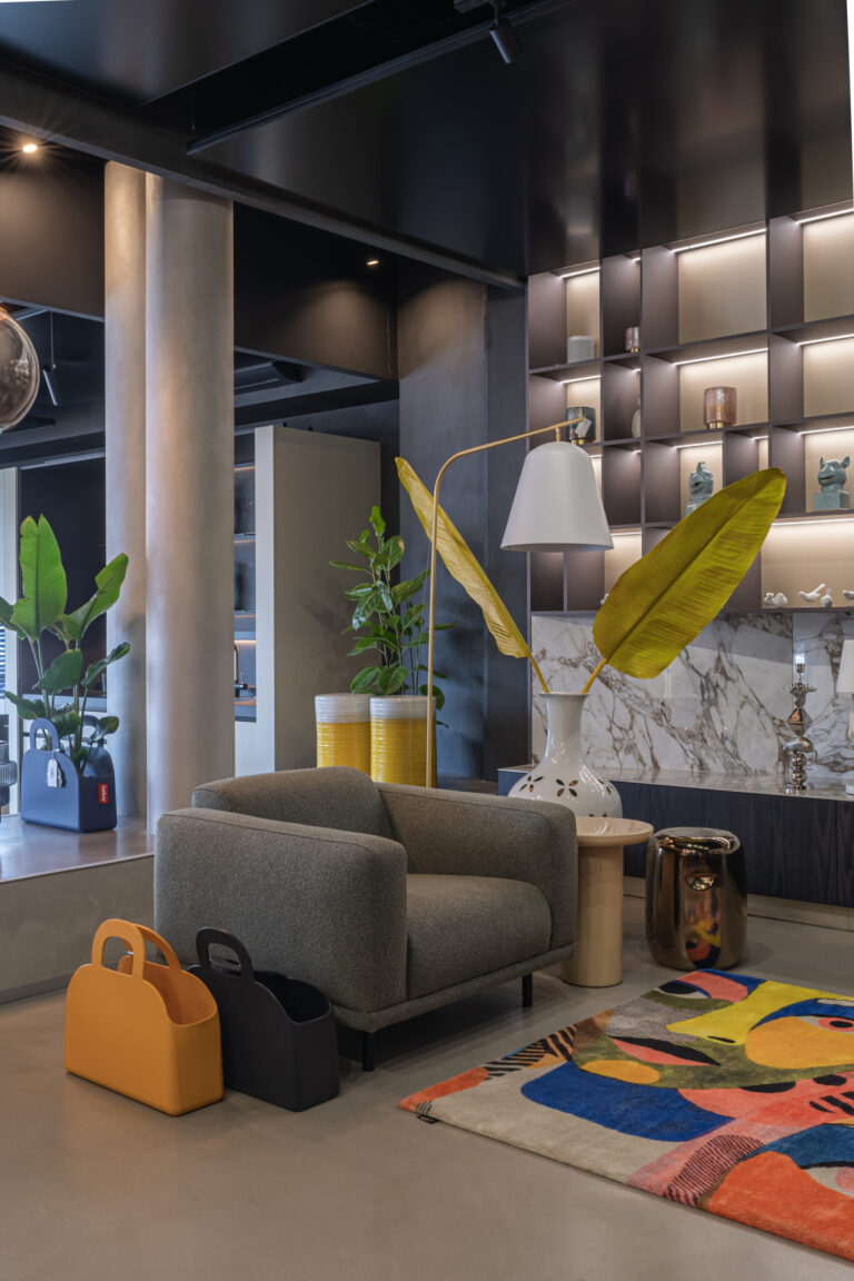 “Custom staircase with LED highlights and hidden mounting — architectural detail”